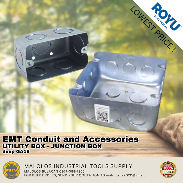 EMT Conduit and Accessories JUNCTION BOX UTILITY BOX Lazada PH