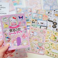 ✧✑▧ Sanrio Cartoon Material This Sticker Hand Account Cute Sticker DIY Toy Kawaii Gift Laptop Decoration Waterproof Sticker Book
