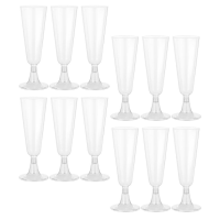 Champagne Banquet Cup Plastic tail Footed Glass Whiskey Glasses Party