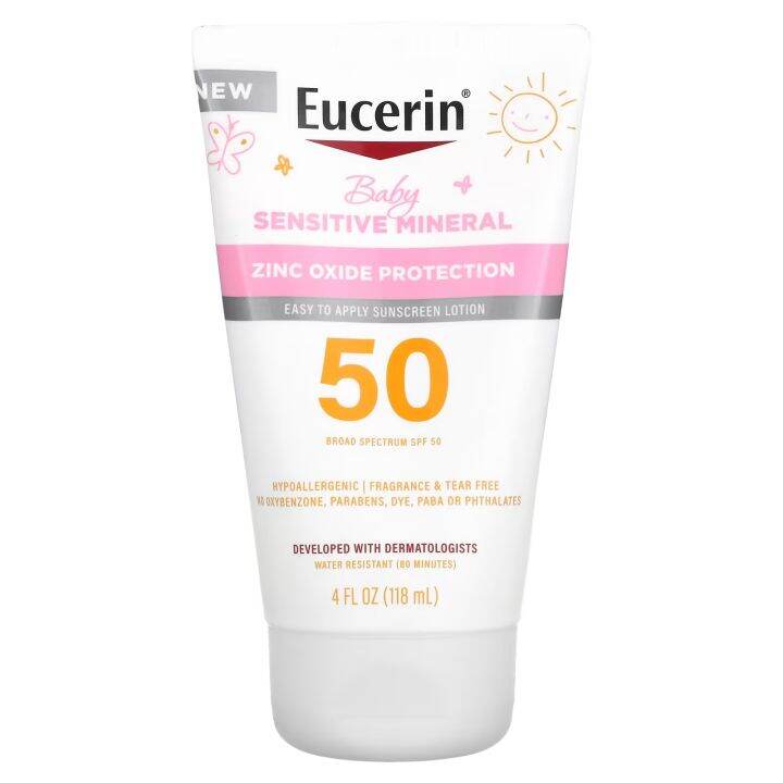 [PREORDER] EUCERIN BABY SENSITIVE MINERAL SUNSCREEN LOTION SPF 50