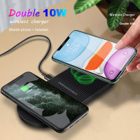 20W Wireless Charger สำหรับ Samsung S22 S21 S20 Dual 10W 2 In 1 Fast Charging Station สำหรับ 14 13 12 11 XS XR X 8 Pro