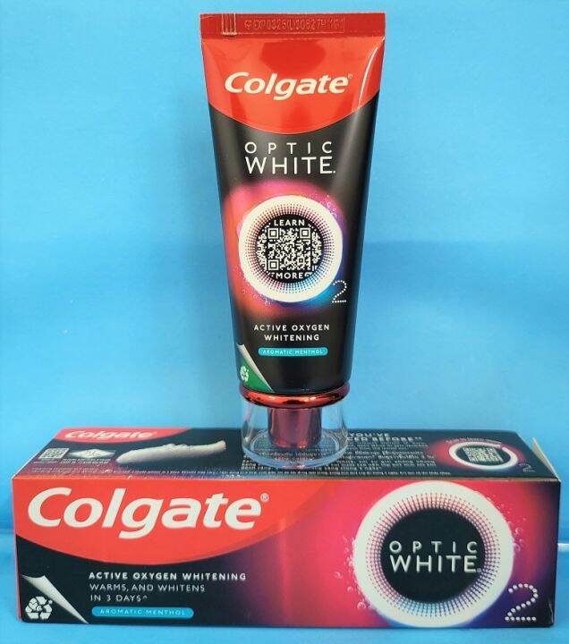 [Hộp 85g AROMATIC] KEM ĐÁNH RĂNG COLGATE Optic White O2 Aromatic