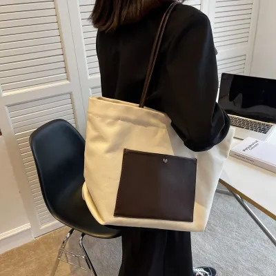 กระเป๋าโท้ทแบบลำลองสำหรับผู้หญิงผ้าใบกระเป๋าสะพายคอมพิวเตอร์ Messenger กระเป๋าครูกระเป๋าถือโรงเรียนสำนักงานกระเป๋าเอกสาร