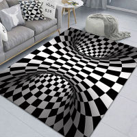 Room Decoration Teenager 3D Vortex Illusion Car Entrance Door Mat Living Room Rug Geometric Optical Doormat Illusion Rug