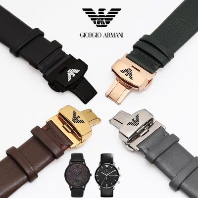 ❀❀ leather watch strap male AR60008 0389 1648 2502 butterfly buckle 20 22
