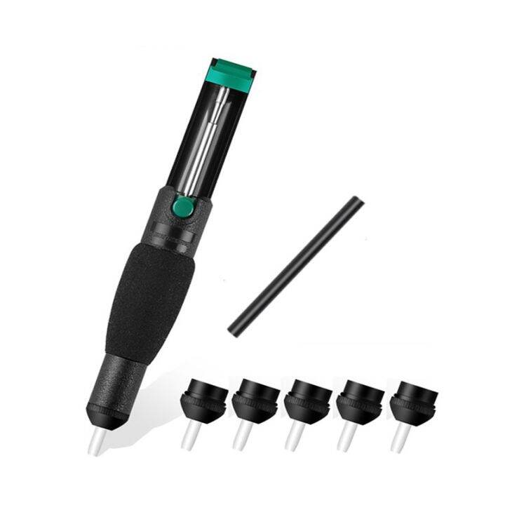 Double Ring Desoldering Suction Pump Plastic Powerful Solder Suction Vacuum Sucker Desolder with