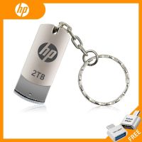 แฟลชไดร์ฟ flash drive แฟลชไดร์ฟ usb ฟรีอะแดปเตอร์โทรศัพท์มือถือ OTG HP 128GB แฟลชไดรฟ์ USB2.0 โลหะ เขียน ทดสอบ ดิสก์ U 2TB 1TB 256GB 512GB 64gb 32gb 16gb 8gb 4gb ปากกา