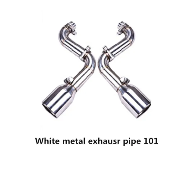 Rear Lip Spoiler Diffuser Bumper Lip Tail Exhaust Pipe For Honda Civic