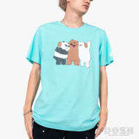 DOSH UNISEX T-SHIRTS WE BARE BEARS เสื้อยืดคอกลม แขนสั้น DBBMT5040-GR