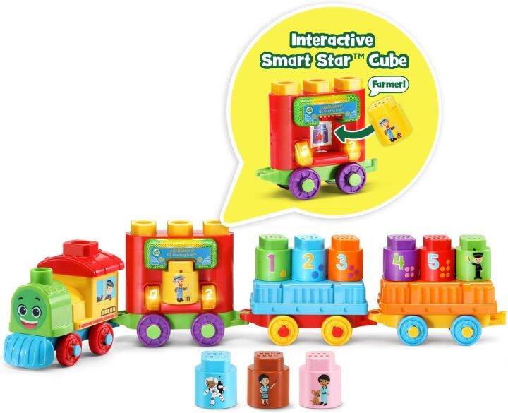 นำเข้า-รถไฟ-leapfrog-leapbuilders-123-counting-train-multicolor-ราคา-1-290-บาท