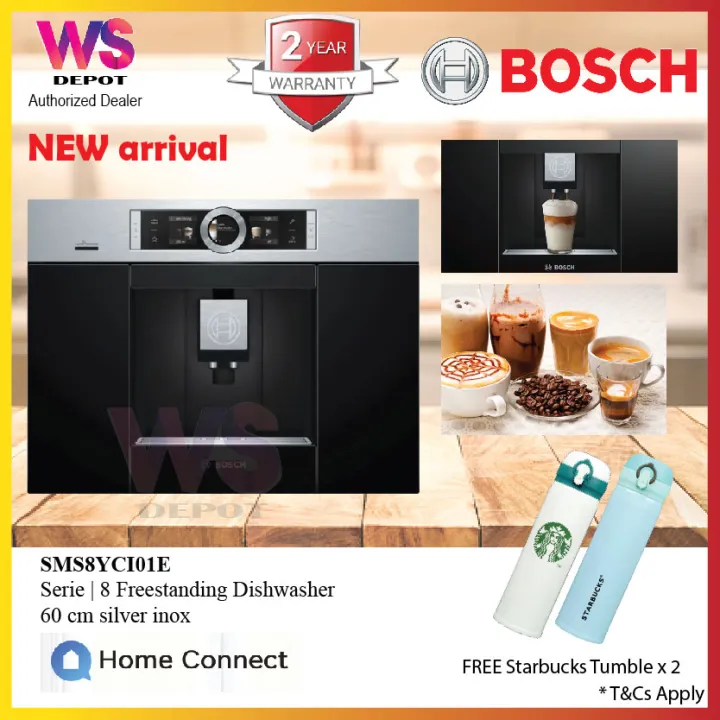 Bosch NEW CTL636ES6 Series 8 Built-In Fully Automatic Coffee Machine ...