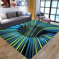 【SALES】 Deodar 3D Stereo Rug Abstract Geometric Optical Vertigo Printed Floor Mat for Bedroom Living Room Non-slip Waterproof Decoration