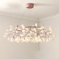 Art Pad Nordic Hanging Living Room Chandelier Modern Kitchen Firefly Lamp Rose GoldBlack nch Round Chandelier Lighting