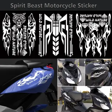 SPIRIT BEAST Motorcycle Sticker Moto Feul Tank Pad Motorbike