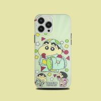 Cartoon Pajamas Xiaoxin Double-Sided Film Suitable For Apple 14Pro Matte Iphone13 Mobile Phone Case Straight Edge Anti-Fall 12/11 Hard Bottom 【SEP】