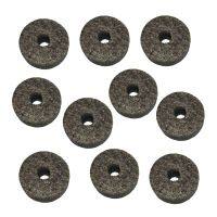 ฉาบ10ชิ้นความหนาของ Cymbal Felts หมวก Hi แผ่นรองชุดเครื่องดนตรีพกพา