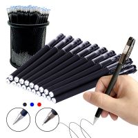 22Pcs/Set Gel Pen Black/Blue ink 0.38/0.5/0.7mm Refills Rods Gel pen For School Office Exam Supplies Stationery ballpoint pens Pens