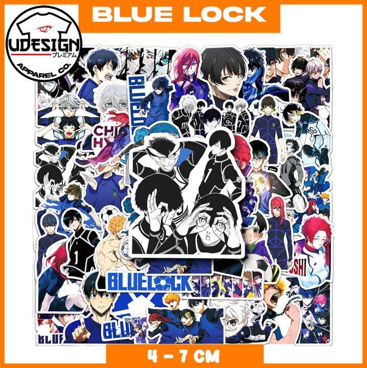  50 PCS Anime Blue Lock Stickers, Waterproof Anime