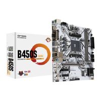 เมนบอร์ด B450 B450S-W สำหรับ Ryzen 1/2/3/4/5 Gen &amp; Athlon Processors DDR4 64GB PCI-E 3.0 16X SATA3.0 M.2 B450M