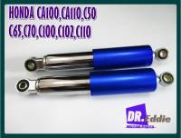 #โช๊คอัพคู่หลัง "สีฟ้า" / HONDA CA100 CA110 C50 C65 C70 C100 C102 C110 C200 BLUE REAR SHOCK