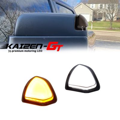 Switchback LED Car Front Side Mirror Lights Amber Turn Signal w/ White DRL/Driving Light For Dodge Ram 1500 2500 3500 4500 5500