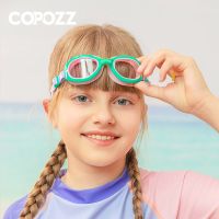 COPOZZ Kids Silicone Swimming Goggles Children Swim Pool Diving Water Sports Glasses Colorful Waterproof Anti Fog Eyewear Goggles