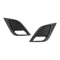 Pair Front Fog Light Lamp Hole Cover Trim for 2010-2011 Mazda 3 2.0L 2.5L BBN250C21C + BBN250C11C