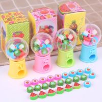 ✷☍☇ Creative Gashapon Machine Erasers 12pcs Cute Mini Rubber Erasers Korean Stationery Kid Toys Correction Tool Office Supplies