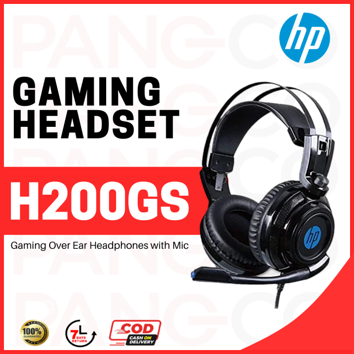 HP H200Gs Wired Gaming Over Ear Headphones with Mic, USB7.1 Output, 7.1