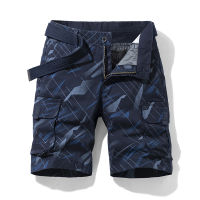 2022 Summer Casual Shorts Men Cotton Cargo Shorts Fashion Geometric Knee Length Comfortable Shorts for Men Streetwear Plus Size