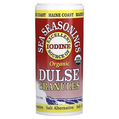 Maine Coast Sea Vegetables, Organic, Sea Seasonings, Dulse Granules, 1.5 oz (43 g)