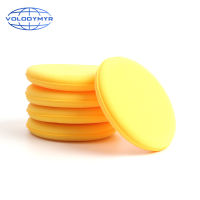 Car Wax Applicator Polish Sponge Foam Pad Super Hand Soft Yellow Pads Brush Towel for Auto Care Cleaning Detailing Waxing