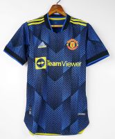 A14 MAN UTD AWAY 3RD BLUE 2122 PLAYER VERSION FOOTBALL SHIRT SOCCER JERSEY