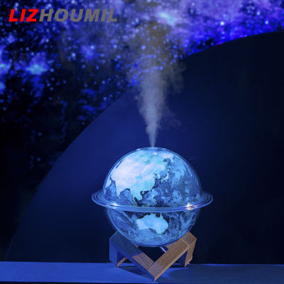 LIZHOUMIL Led Colorful Moon Lamp Mute Mini Humidifier Night Light With Stand For Kids Friends Lover Birthday Gifts