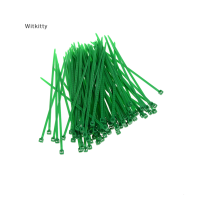 Witkitty 100PCS 3x100มม.ไนลอนพลาสติกที่มีสีสันลวด Organizer Zip Tie CORD STRAP