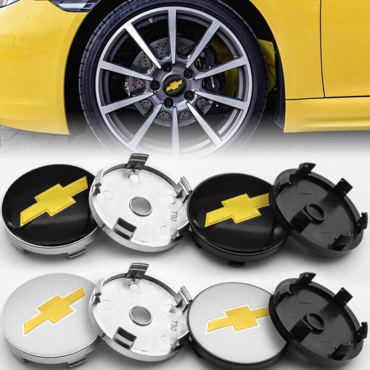 4Pcs 60Mm ศูนย์ล้อรถ Rim Hub Caps Trim Hubcaps 56มม. โลโก้ป้ายสัญลักษณ์