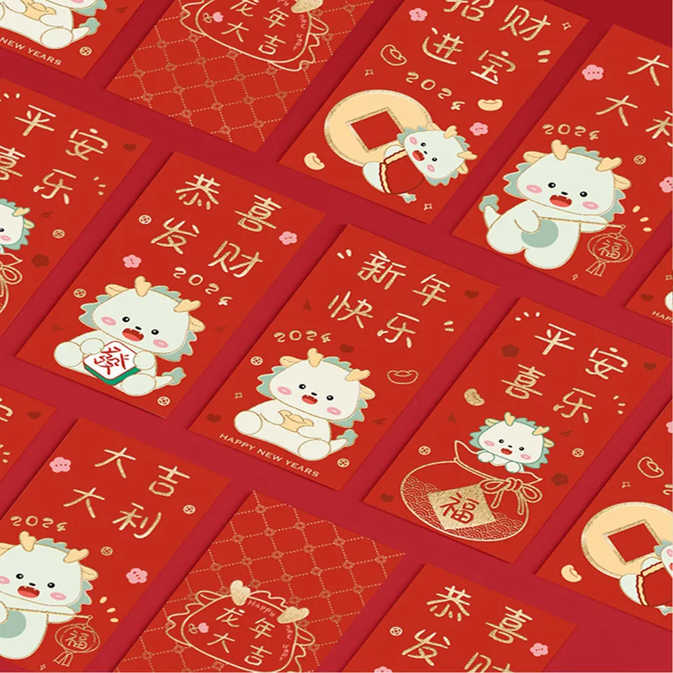 6pcs Chinese Red Envelopes 2023 Red Envelope Chinese With 6 Styles Rabbit  Patterns Emboss Foil Spring Festival Lucky Money Red Pockets In Chinese New  Year Lunar Rabbit Red Packets - Baby 