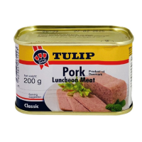 Tulip Pork Luncheon Meat ทิวลิป ลั่นเชิ่น มีท เนื้อหมูบด 200 กรัม