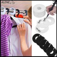 ALENE 5/10PCS ใหม่ ชัดเจน ว่างเปล่า เครื่องประดับเสื้อผ้า ขนาดเครื่องหมายแหวน ตัวแบ่งขนาดเสื้อผ้า ไม้แขวนเสื้อกลม แท็กเสื้อผ้า ออแกไนเซอร์ที่แขวน