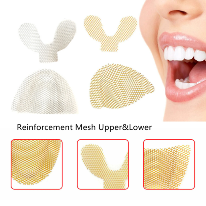 20pcs Dental Metal Mesh Impression Trays For Reinforcement Upper/Lower