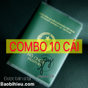 Combo 10 cái vỏ bao hộ chiếu (passport) dẻo trong có khe đựng vé máy bay và các loại bằng lái, ATM 10B132