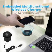 Wireless Charger Invisible Wireless Charger For Iphone 11 X Xs 8 Plus Furniture Table Embedded Phone Charger For Samsung S10