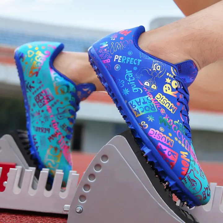 PH01 3446 Men Women Athletic Spikes Shoes Professional Training Trend