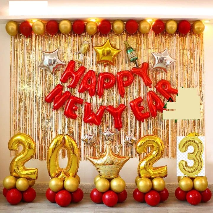 Bóng Trang Trí Nhà Cửa, Văn Phòng, Công Ty Mừng Năm Mới Happy New ...