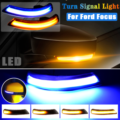 2pcsLot Rear View Mirror Indicator Dynamic Blinker LED Turn Signal Light For Ford Focus Mk2 Mk3 2008-2016 Mondeo Mk4