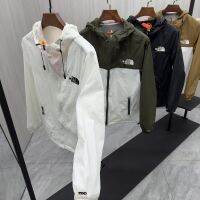 เสื้อกันหนาว NORTH FACE American เวอร์ชั่น1990ฤดูร้อนใหม่ชุดป้องกันแสงแดดสำหรับผู้ชายเสื้อปักลายแบบดั้งเดิมของแท้700เสื้อคู่แจ็คเก็ตมีฮู้ดตัวอักษร