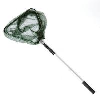 Triangular Telescopic Folding Fishing Landing Net 3 Section Extending Handle