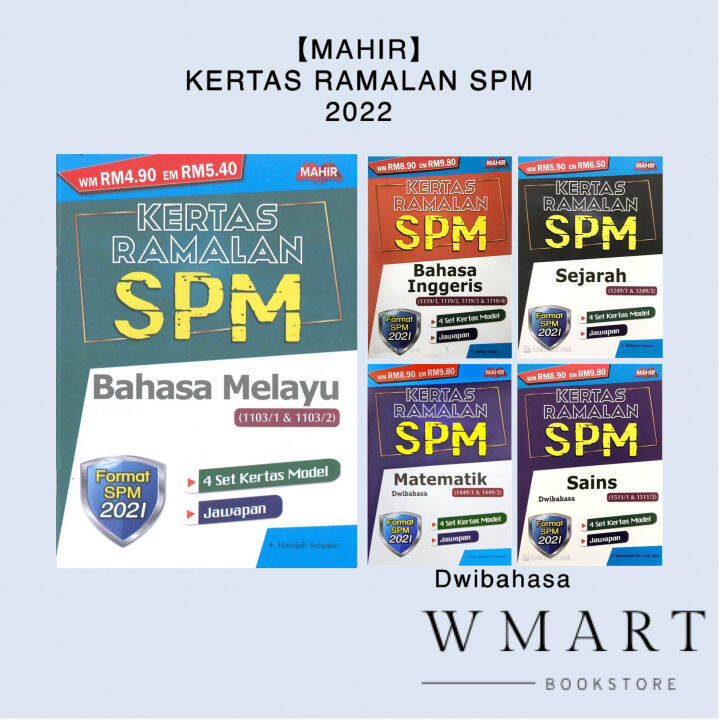 【MAHIR】Kertas Ramalan SPM 2022 Dwibahasa — Buku Latihan / Kertas Model ...