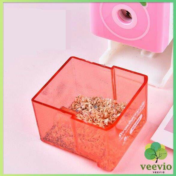 veevio-เครื่องเหลาดินสอ-สุดน่ารัก-กบเหลาดินสอ-pencil-sharpener-มีสินค้าพร้อมส่ง