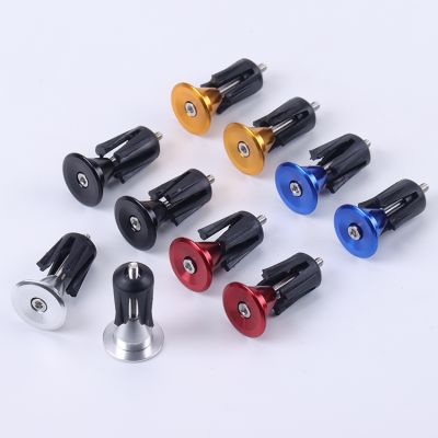 1 Handlebar End Plugs Aluminum Alloy Mountain Road Cap Multi-color Cycling Accessories